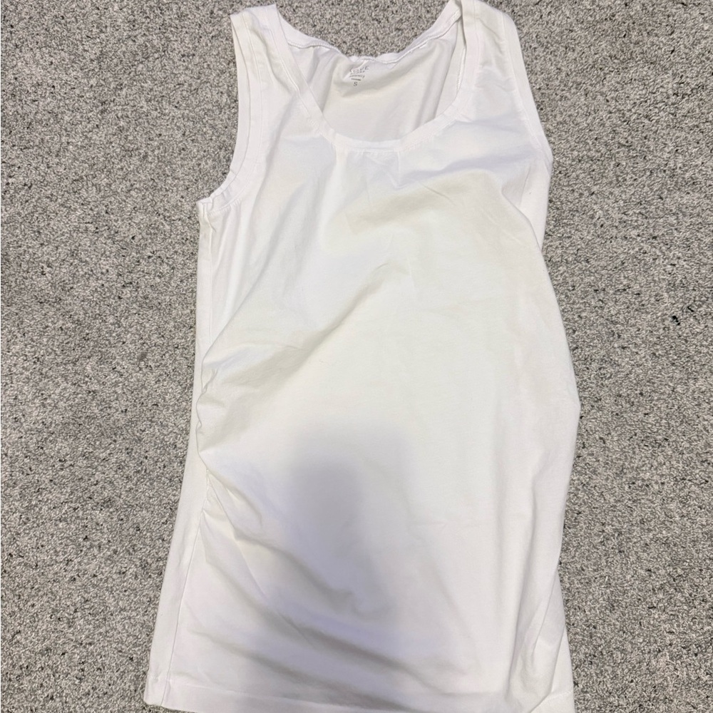 Love by Gap Women's Maternity White Sleeveless Top